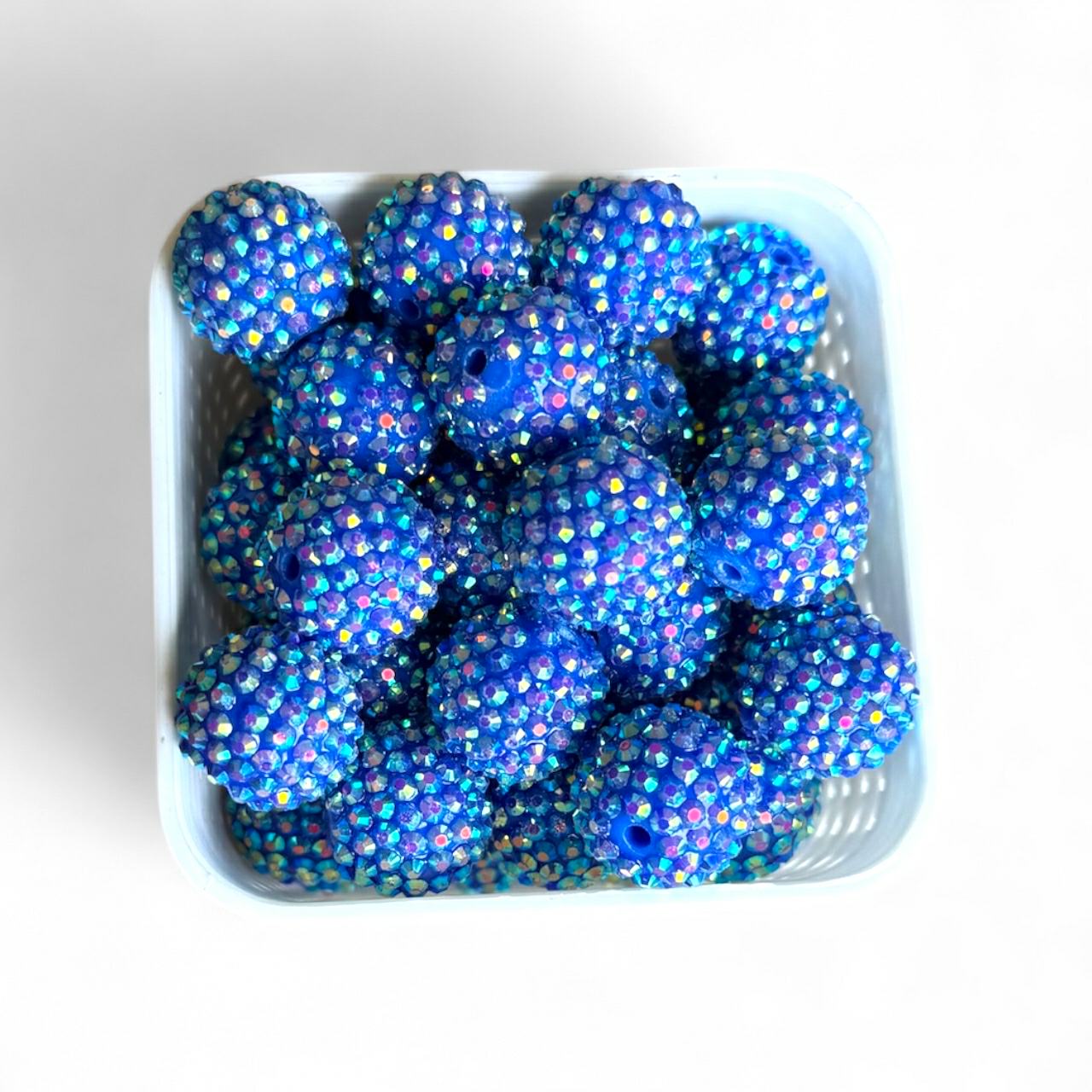 20mm Blue Rhinestone (5 Pack)