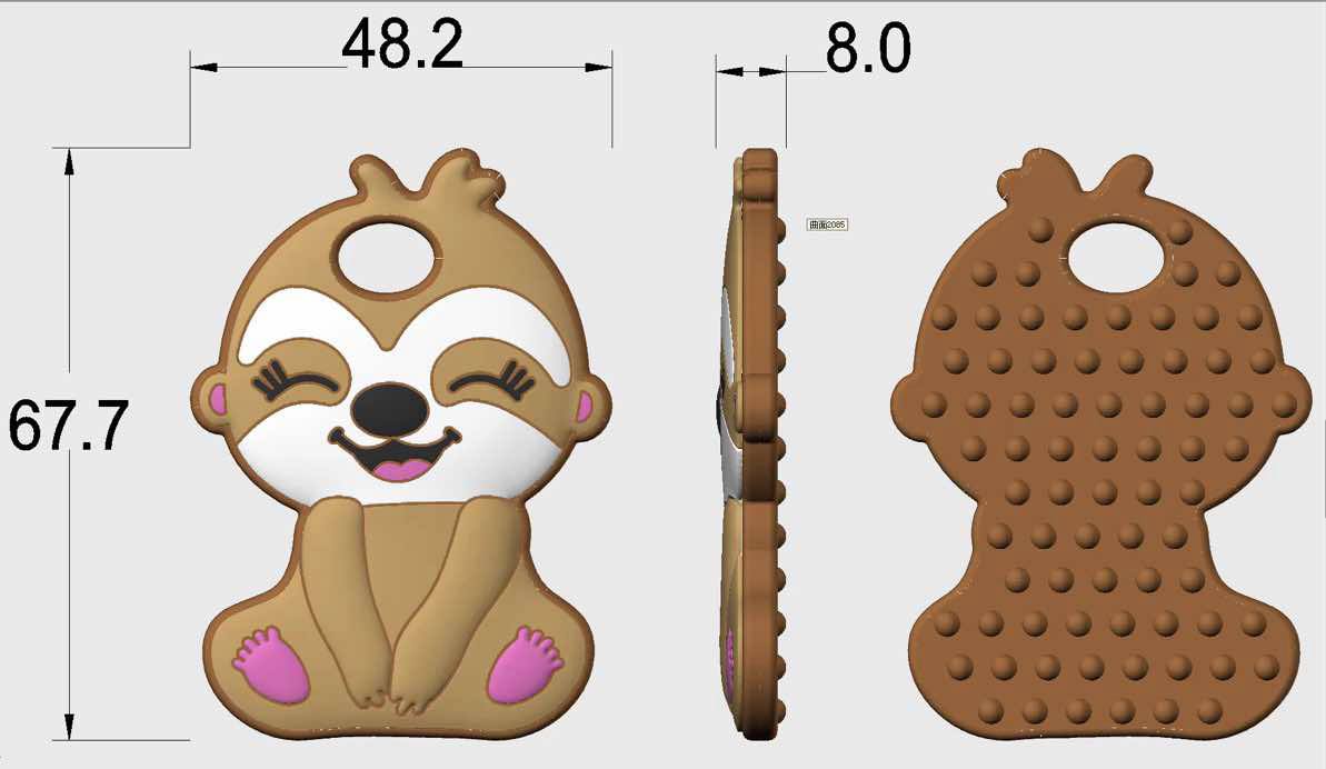 Cheddar the Sloth Baby Teether PRESALE