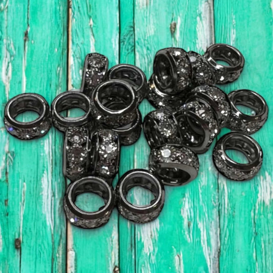 Rhinestone Spacer Bead 12mm (Pack of 5)