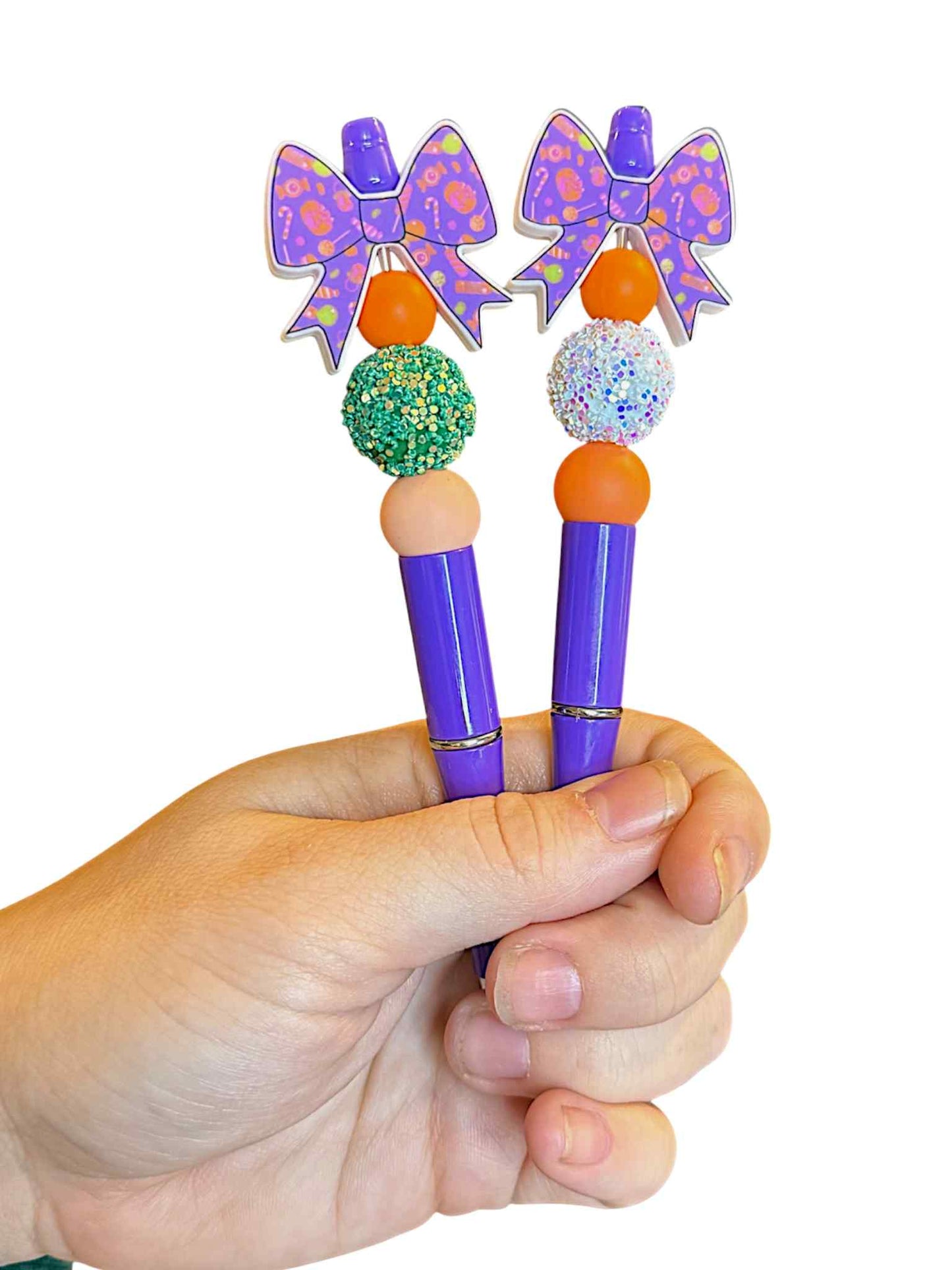 Purple Halloween Candy Bow