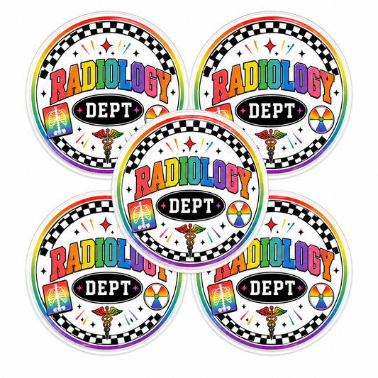 Healthcare Acrylic Flatbacks Checkered