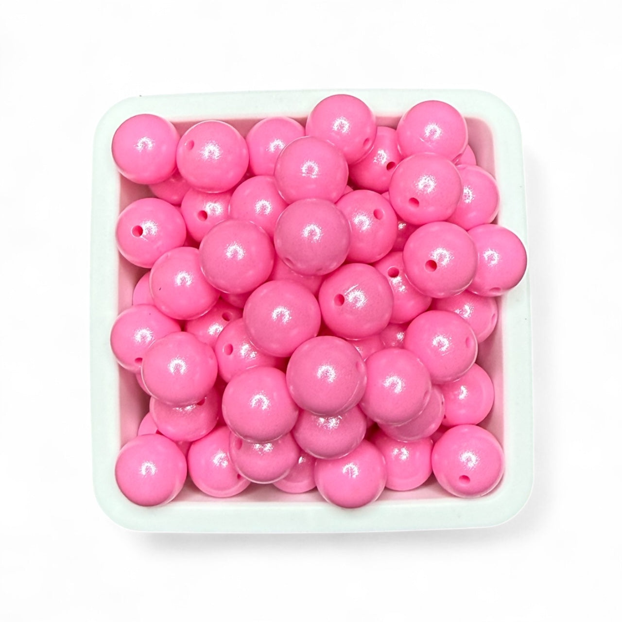 15mm Opal Baby Pink Silicone Bead (5 Pack)