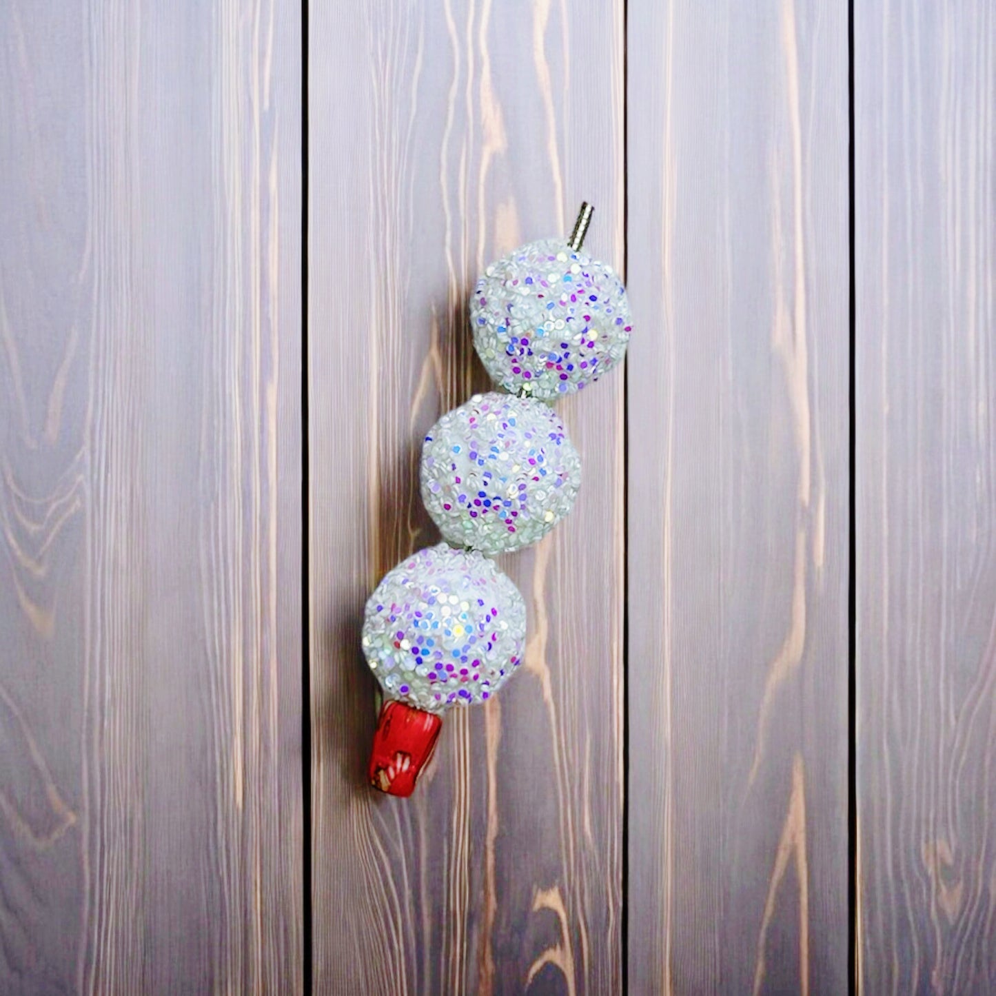 20mm White Chunky Glitter (Pack of 5)