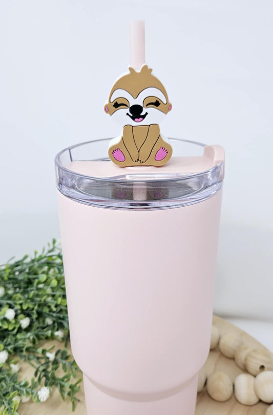 Cheddar the Sloth Straw Charm