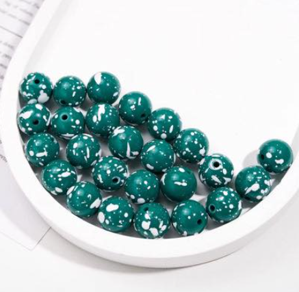 Paint Speckled Acrylic 16mm (Pack of 10)