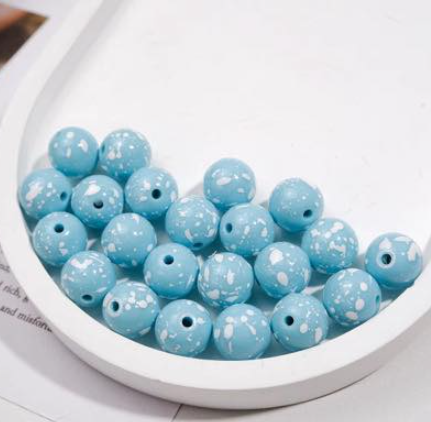 Paint Speckled Acrylic 16mm (Pack of 10)