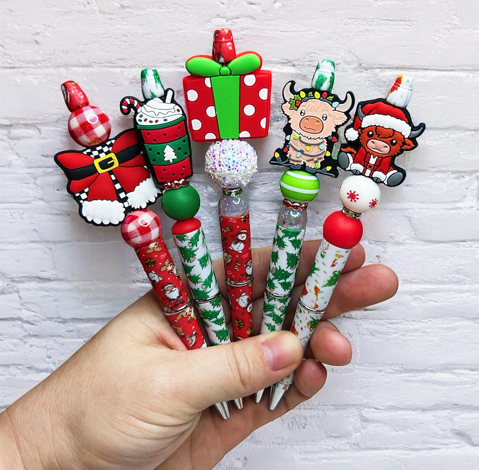 Red Santa Christmas Pen
