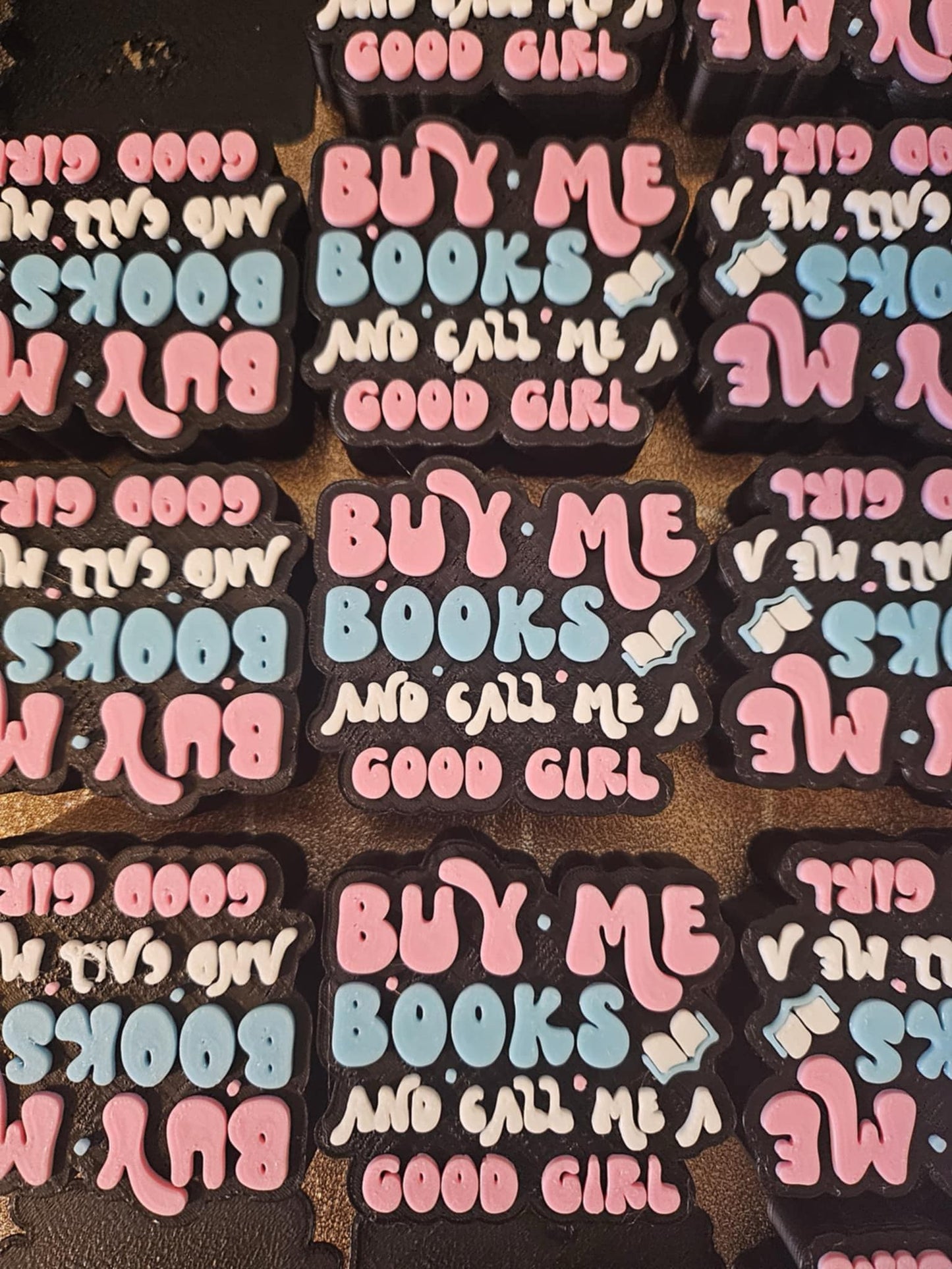10mm Buy Me Books and Tell Me I'm Pretty Straw Charm