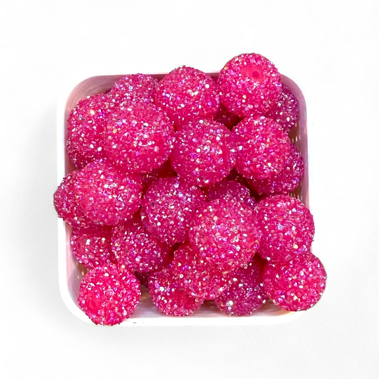 20mm Sugar Rose Pink Acrylic (5 Pack)