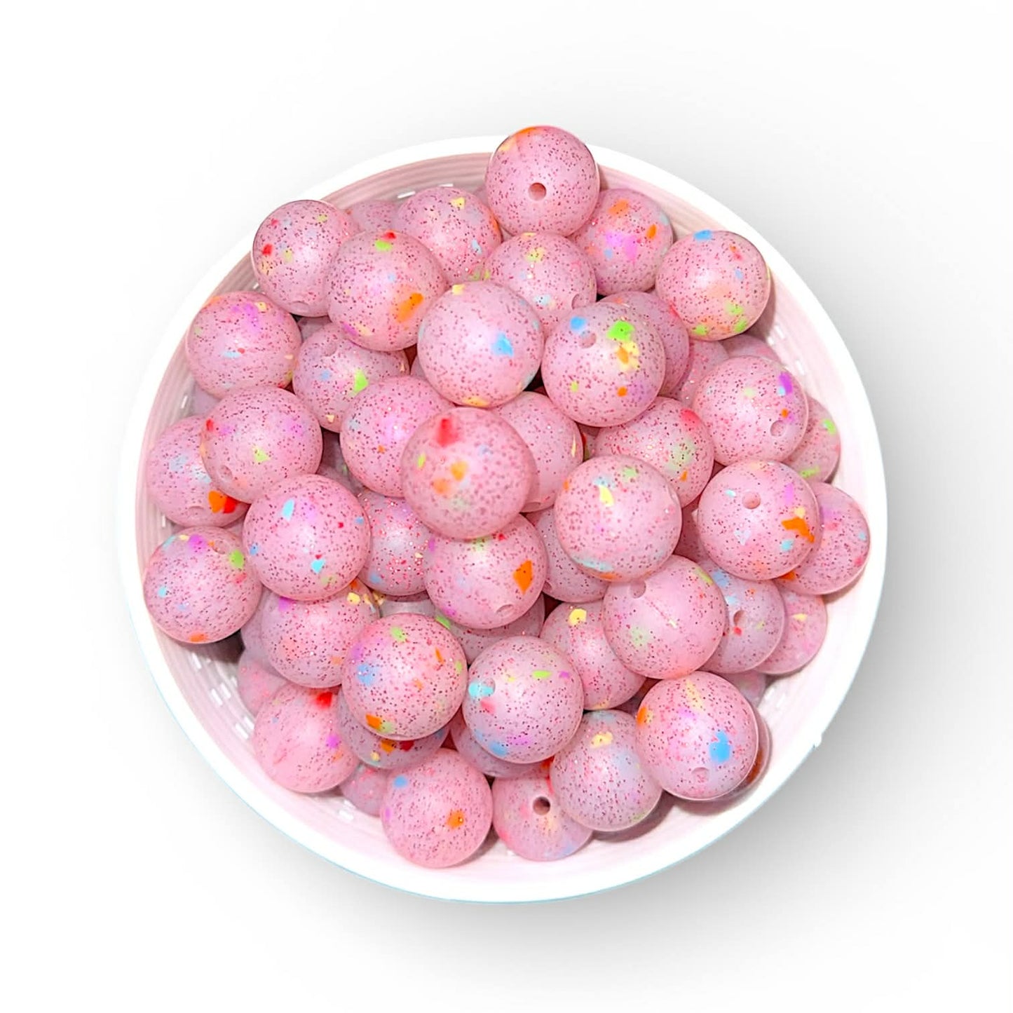 15mm Confetti Silicone Bead (5 pack)