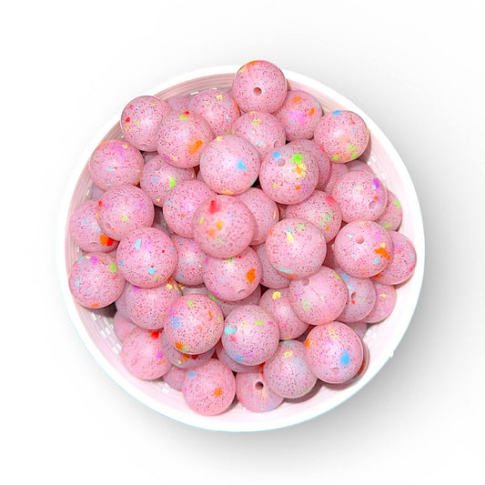 15mm Confetti Silicone Bead (5 pack)