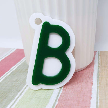 Initial Keychain Acrylic
