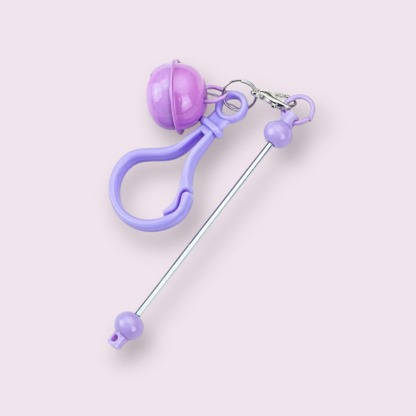Beadable Keychain with Bell