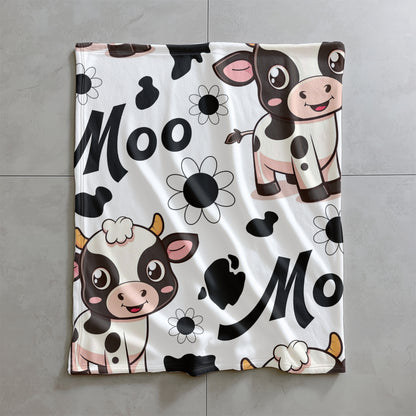 PRESALE PLEASE READ Moo Cow White 70x78" (Exclusive)