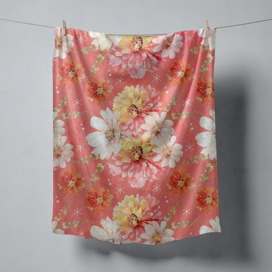 PRESALE PLEASE READ Pinky Peach Floral 70x78" (Exclusive)