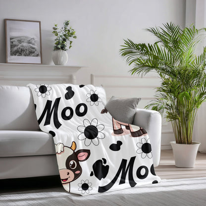 PRESALE PLEASE READ Moo Cow White 70x78" (Exclusive)