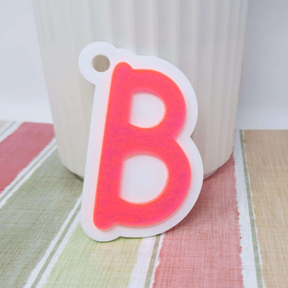 Initial Keychain Acrylic