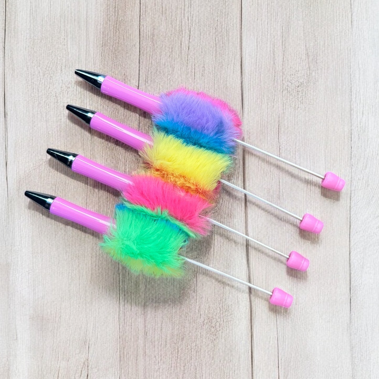 Neon Fuzzy Pens