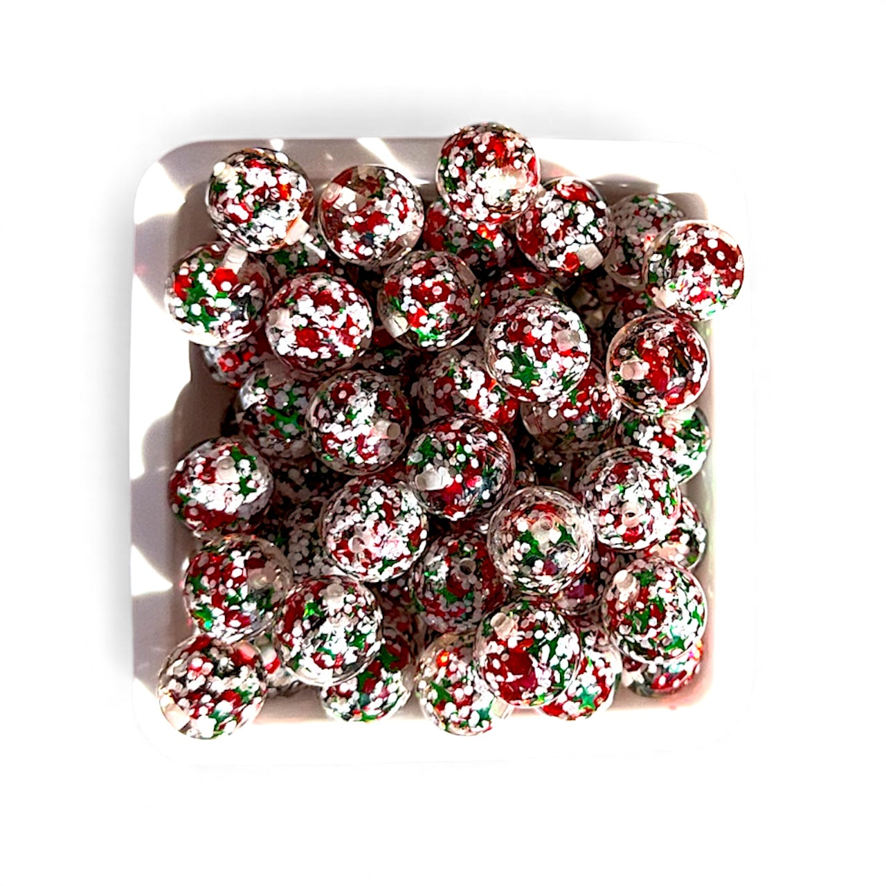 Christmas Acrylic 16mm (Pack of 5)