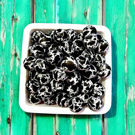 Black and White Cow Print (5 Pack)