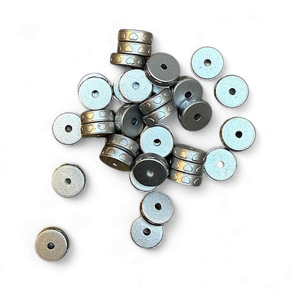 12mm Hearts Round Flat Silicone Spacer