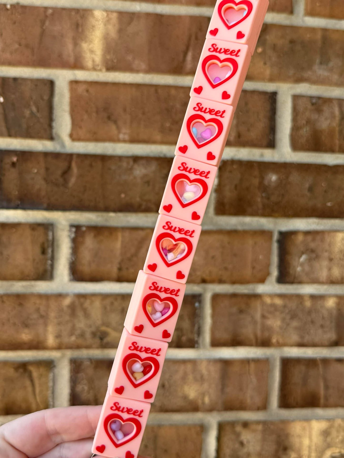 3D Sweet Candy Hearts