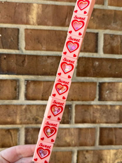 3D Sweet Candy Hearts