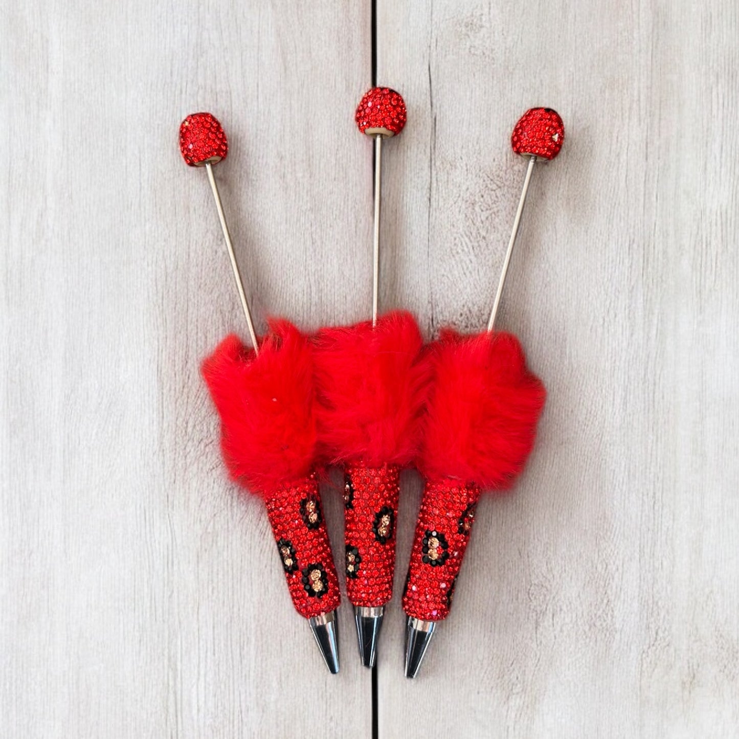 Fuzzy Blingy Pens