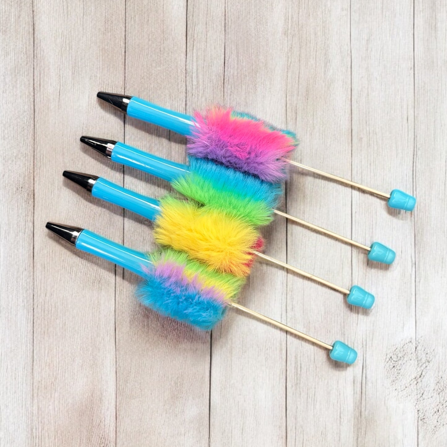 Neon Fuzzy Pens