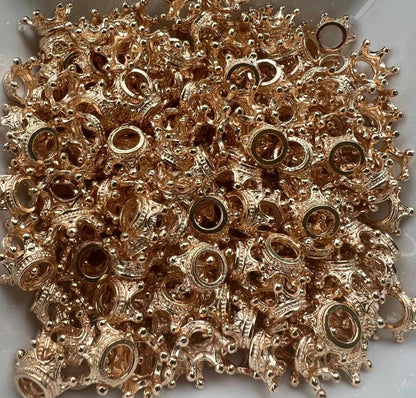 Crown Spacer Beads (10 pack)