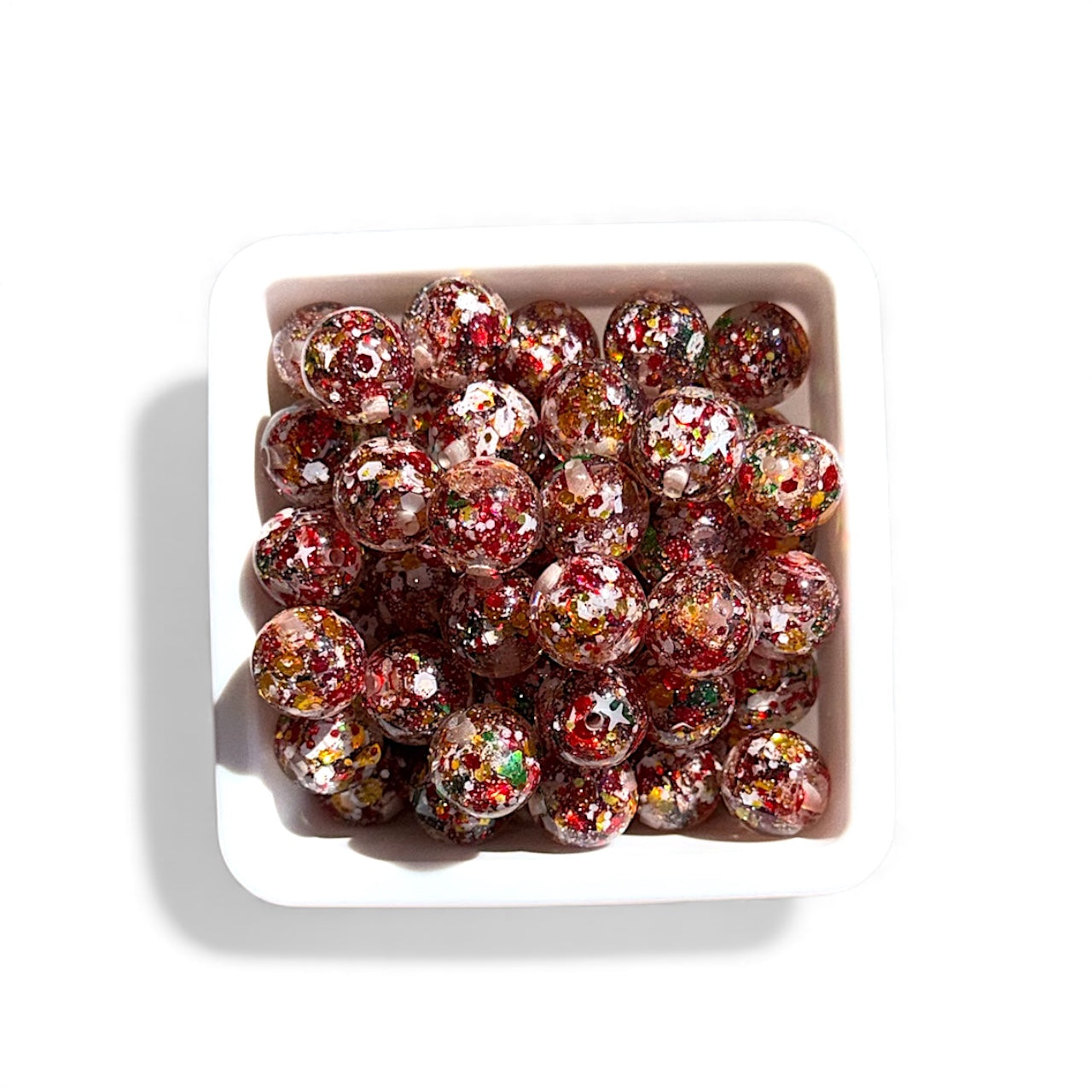 Christmas Acrylic 16mm (Pack of 5)