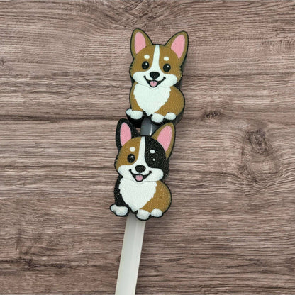 Corgi Straw Charm