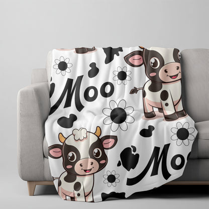 PRESALE PLEASE READ Moo Cow White 70x78" (Exclusive)