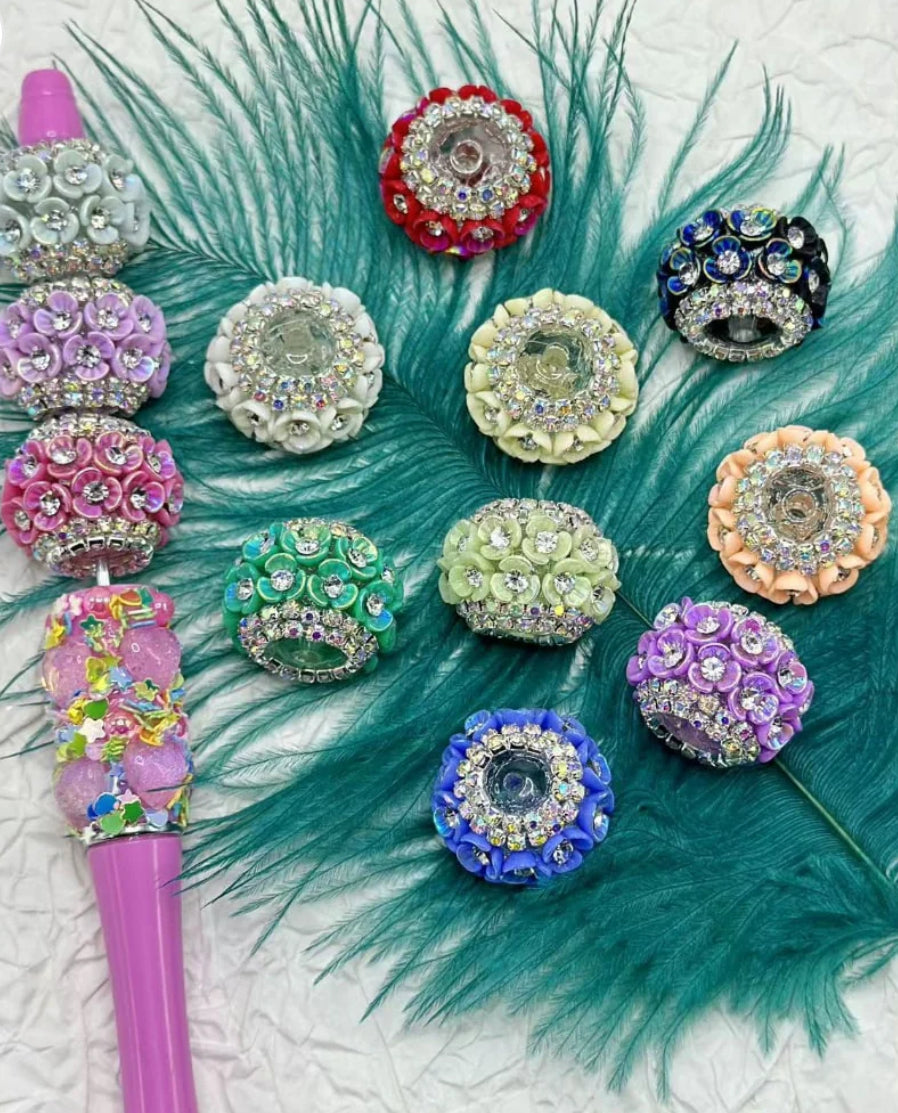 16mm Bling Mini Flower Rhinestones (Random Mix 5 Pack)
