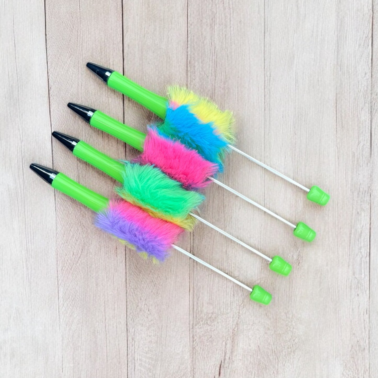 Neon Fuzzy Pens