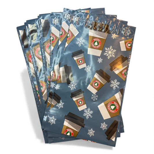 6x9 Christmas Latte Polymailers (10 pack)