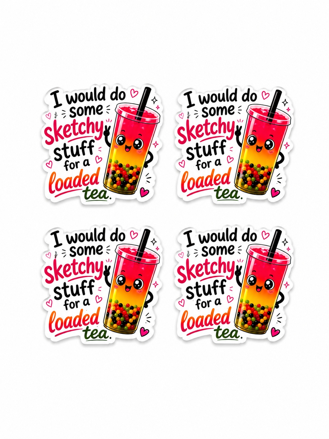 Sketchy Stuff Collection Acrylic Flatbacks