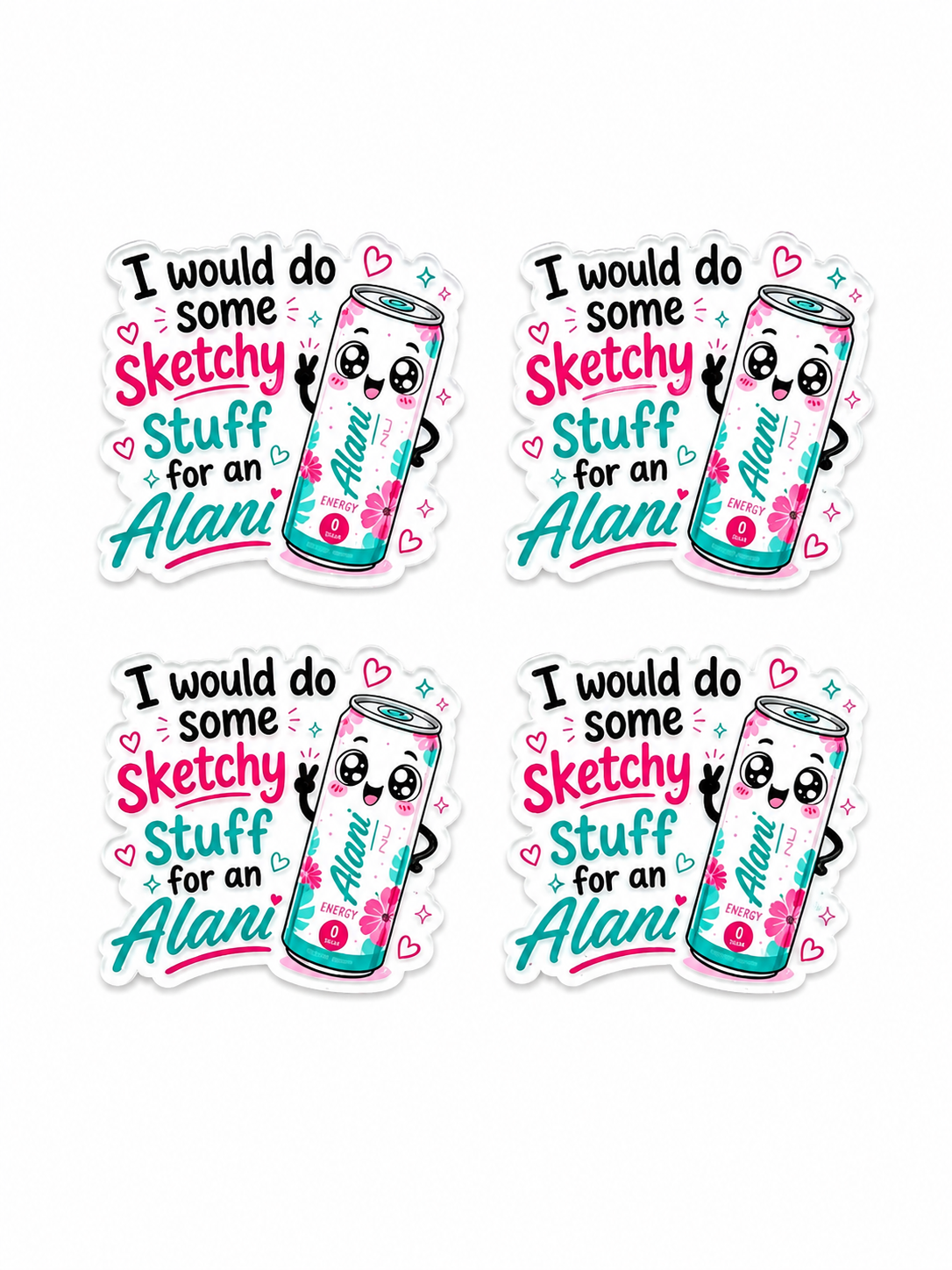 Sketchy Stuff Collection Acrylic Flatbacks