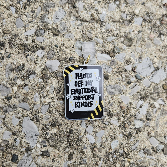 Hands Off My Emotional Support Kindle Charm/Dust Cover