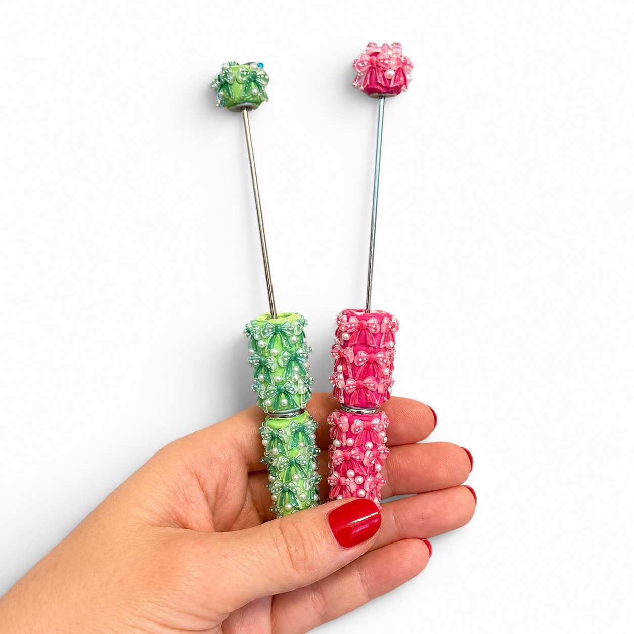 Rhinestone Bow Pens