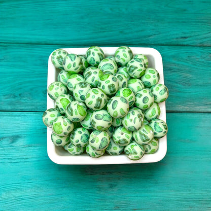 15mm Birthstone Collection Printed Silicone Bead (5 pack)