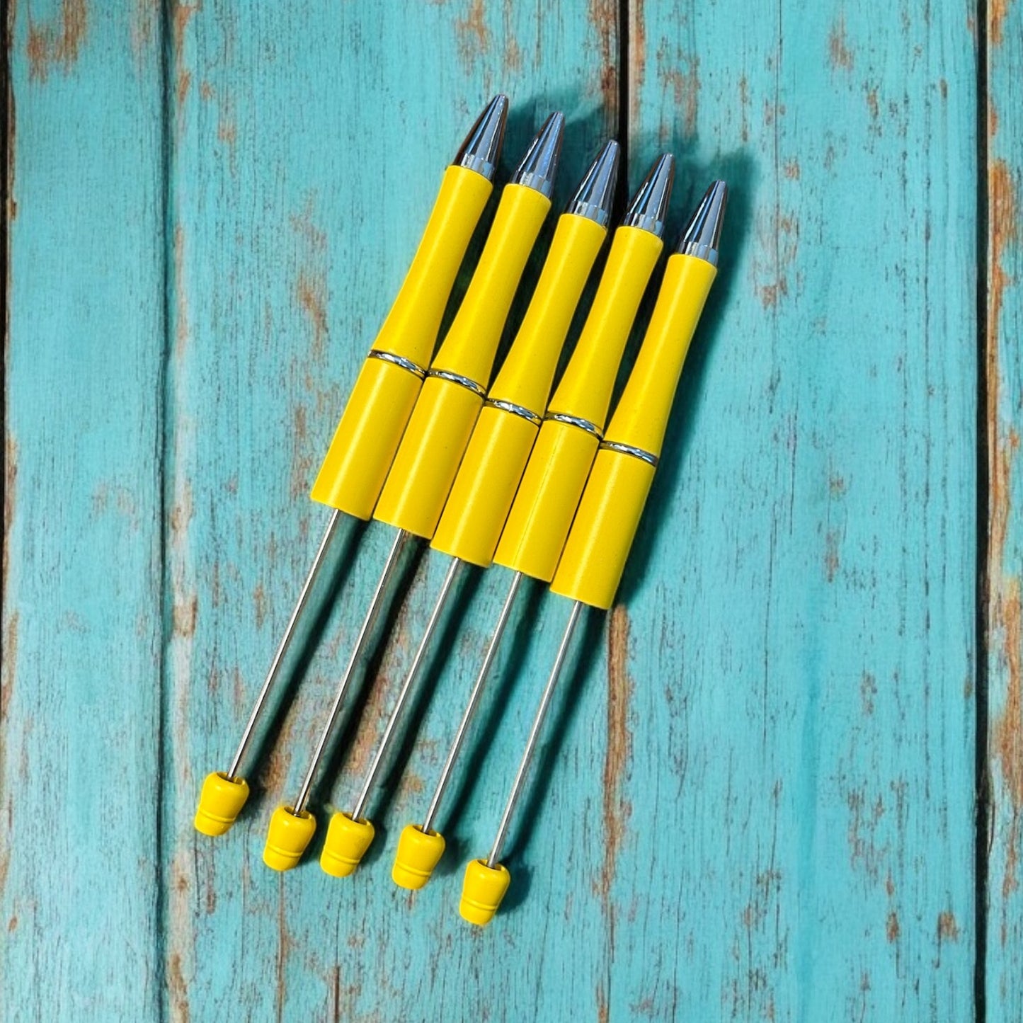 Bright Yellow Beadable Pen