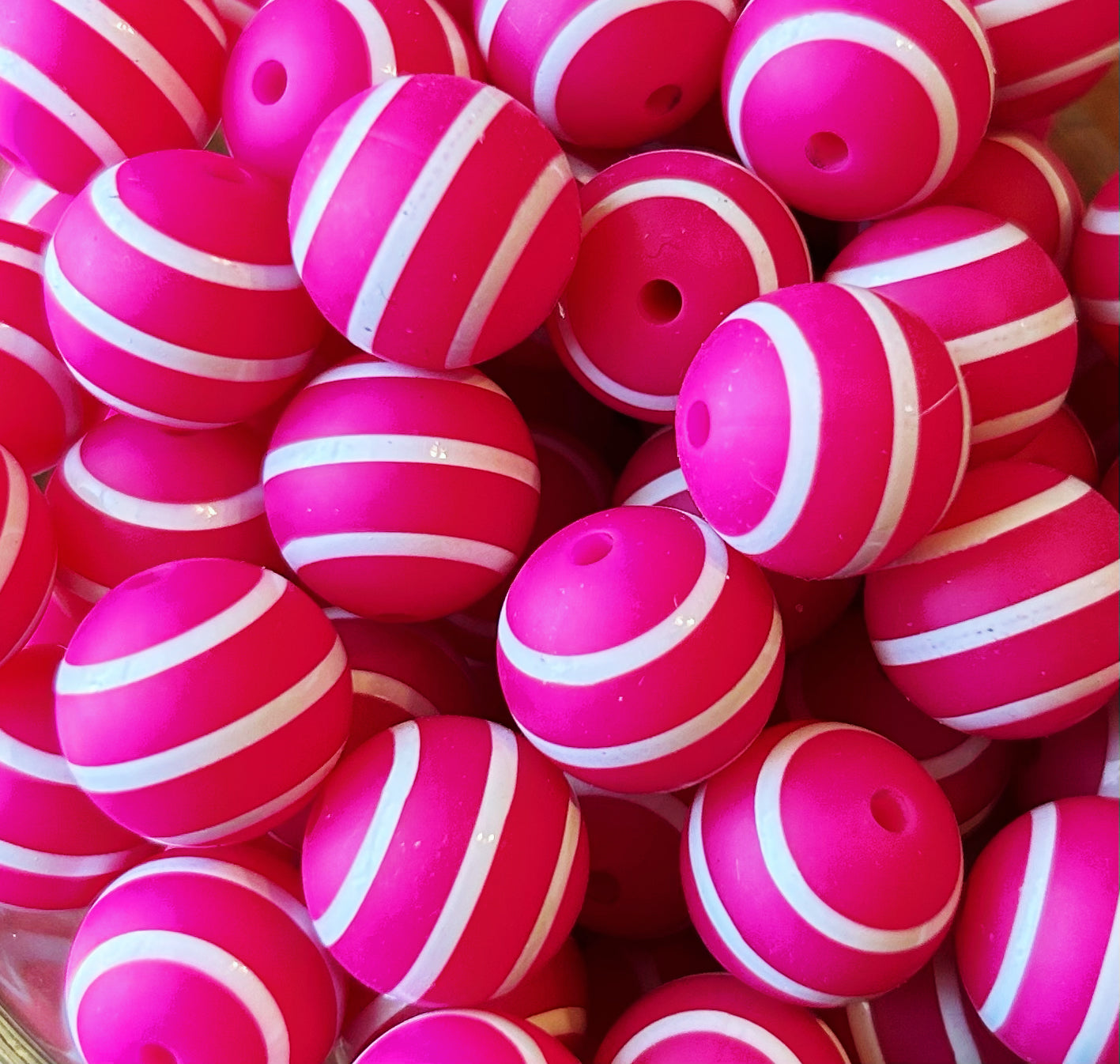 15mm Hot Pink Stripe (5 Pack)