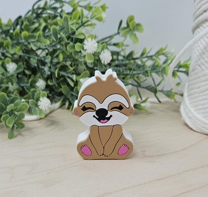 Cheddar the Sloth Straw Charm