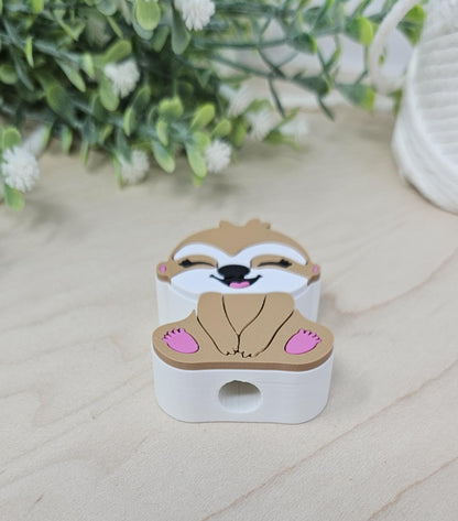 Cheddar the Sloth Straw Charm