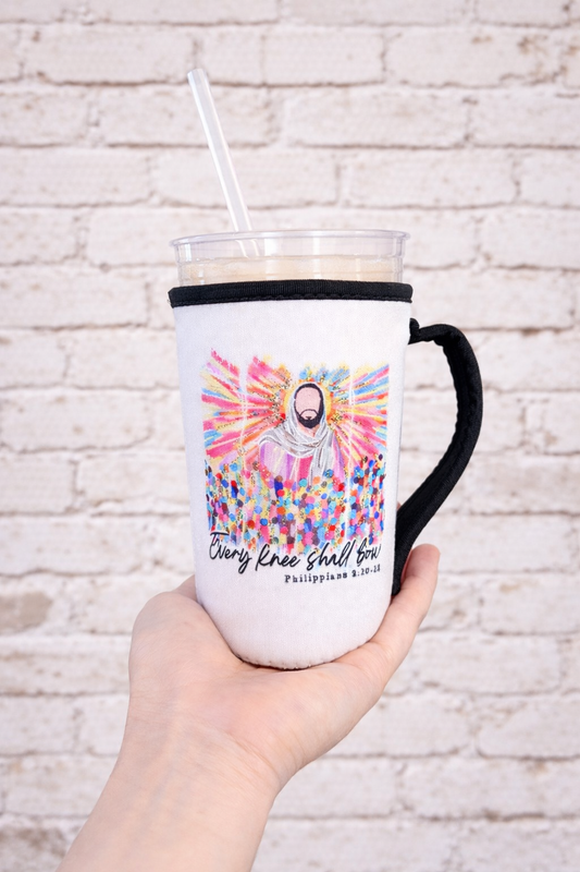 Every Knee Shall Bow Coffee/Drink Sleeves (Handle)