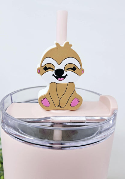 Cheddar the Sloth Straw Charm