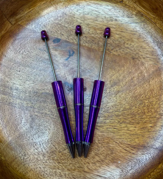 Metallic Purple Beadable Pen