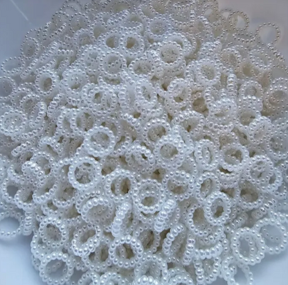 10mm Pearl White Spacers (25 Spacers)