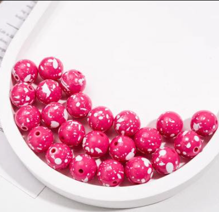 Paint Speckled Acrylic 16mm (Pack of 10)